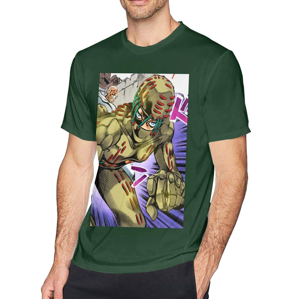 JoJo's Bizarre Adventure (5) Men's Short Sleeve Forest black T-Shirt