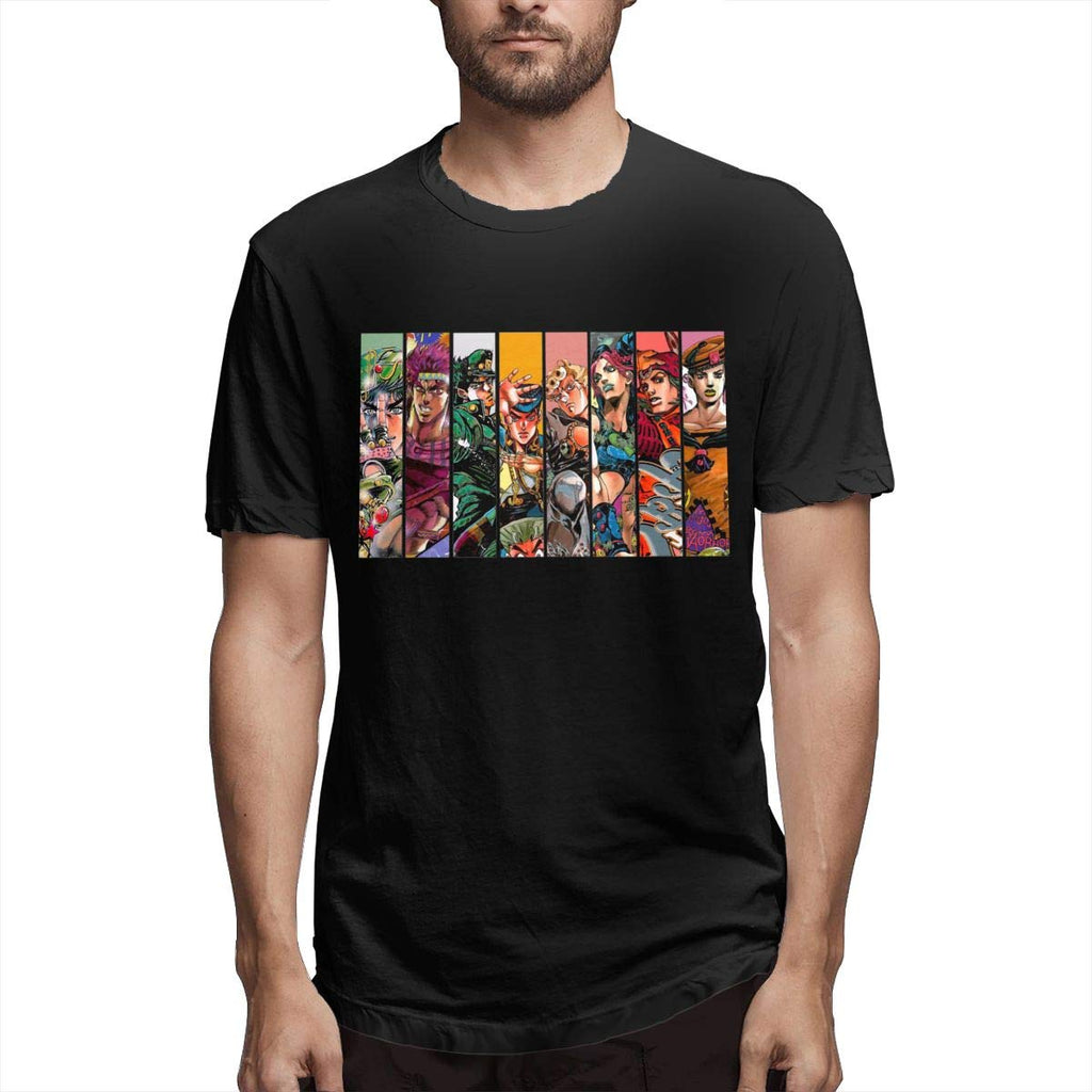 JoJo's Bizarre Adventure Unisex Short Sleeve Hipster Top Black T-Shirt