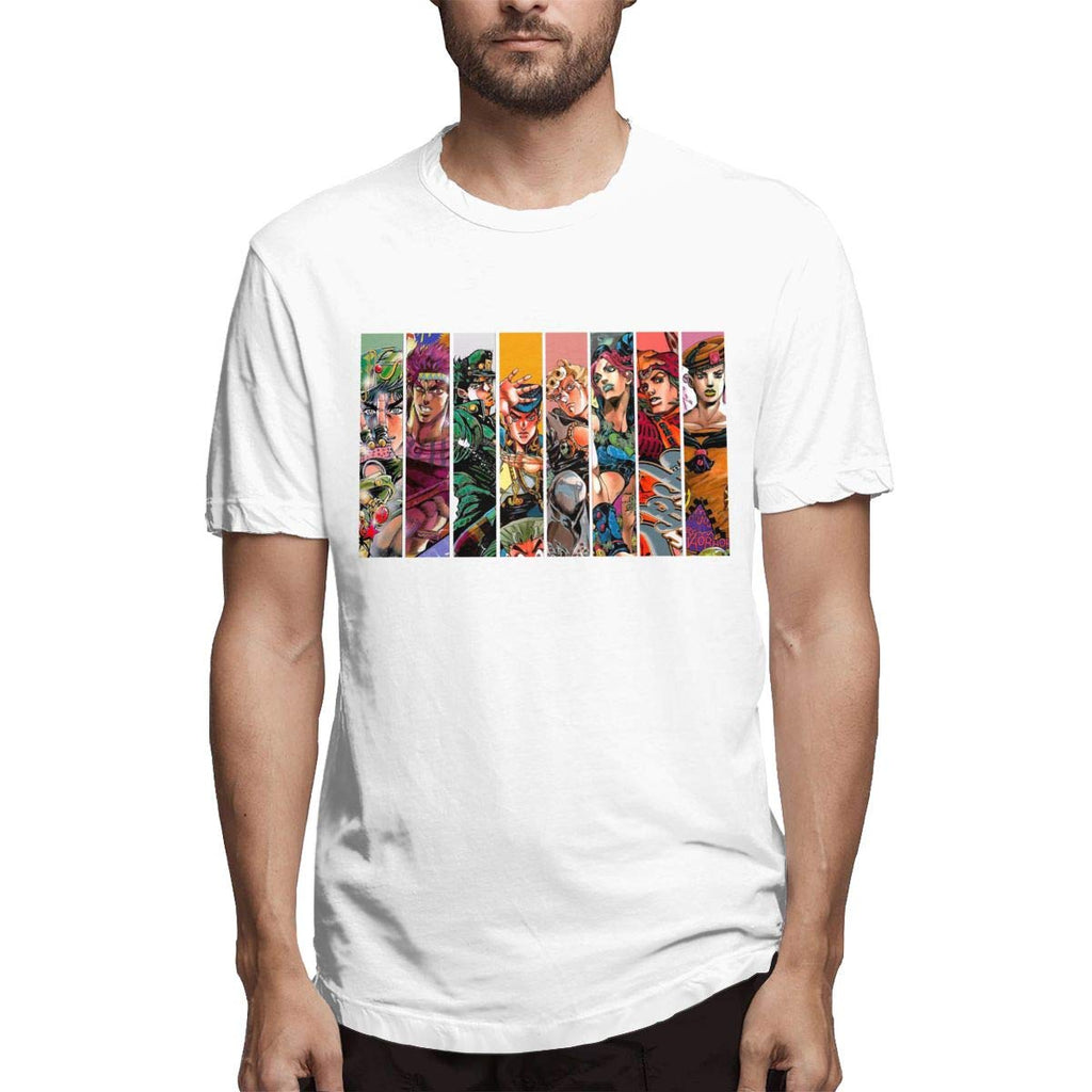 JoJo's Bizarre Adventure Unisex Short Sleeve Hipster Top White T-Shirt
