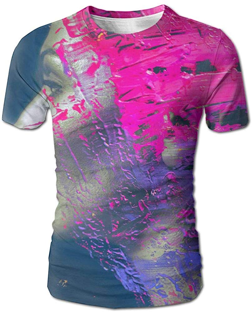 JohnHA Men's Steven Wilson Hand Cannot Erase Design 3D Printed Short Sleeve White T-Shirt