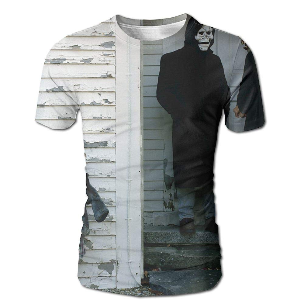 JohnHA Men's The Devil and God are Raging Inside Me Fashion 3D Printed Short Sleeve White T-Shirt