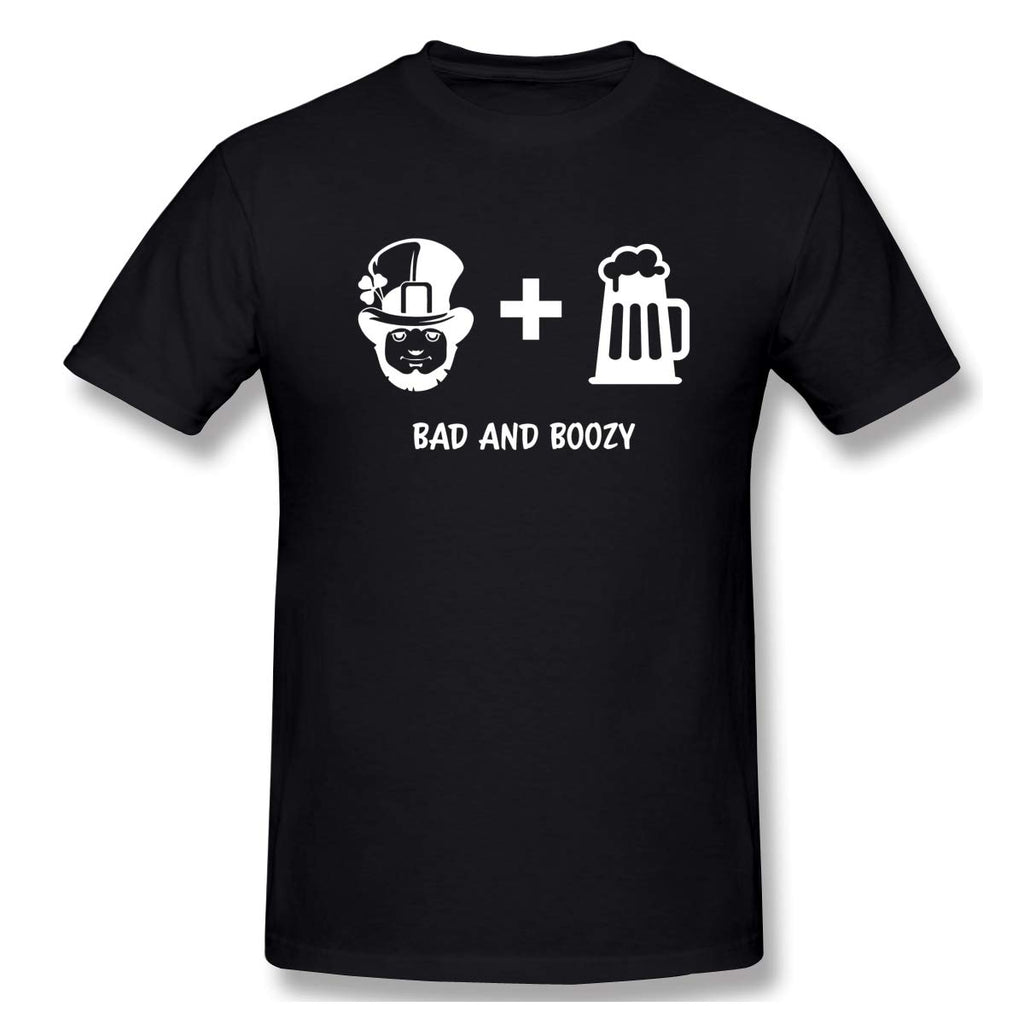 Joker Heritage Short Sleeve Bad and Boozyfor Mens black T-Shirt