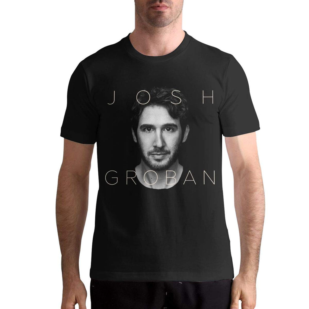 Josh Groban Sports Mens Tops Short Sleeve Black T-Shirt