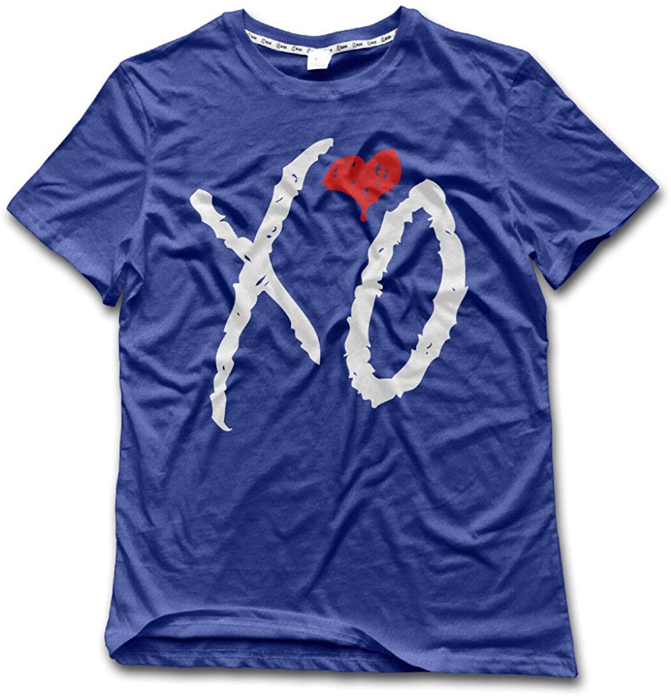 Jozie Men's XO The Weeknd Short Sleeve Royal Royal Blue T-Shirt