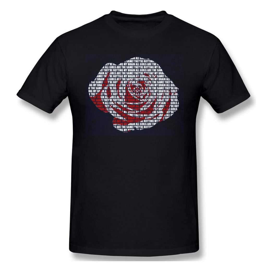 Juice Wrld All Girls are The Same Song Men New Short Sleeve Basic Cotton Black T-Shirt