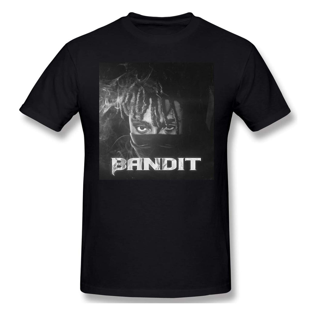 Juice Wrld Bandit Come Man New Short Sleeve Basic Cotton Black T-Shirt