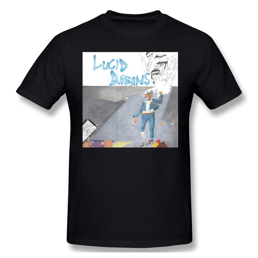 Juice Wrld Last Lucid Dreams Mans New Short Sleeve Basic Cotton Black T-Shirt