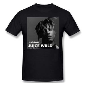 Juice Wrld The Best Rapper Men New Short Sleeve Basic Cotton Black T-Shirt