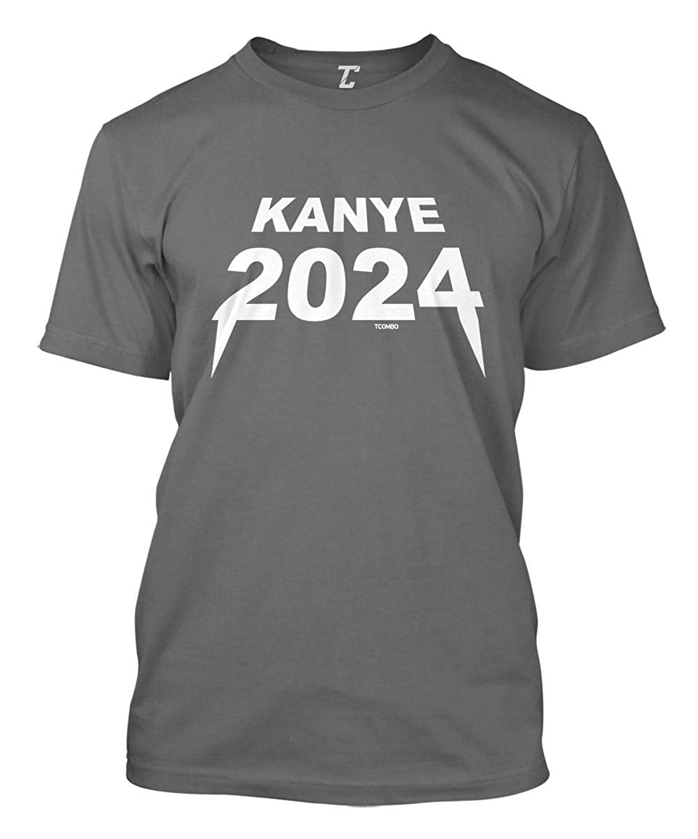 Kanye 2024 Funny Election Ye Men's Charcoal T-Shirt