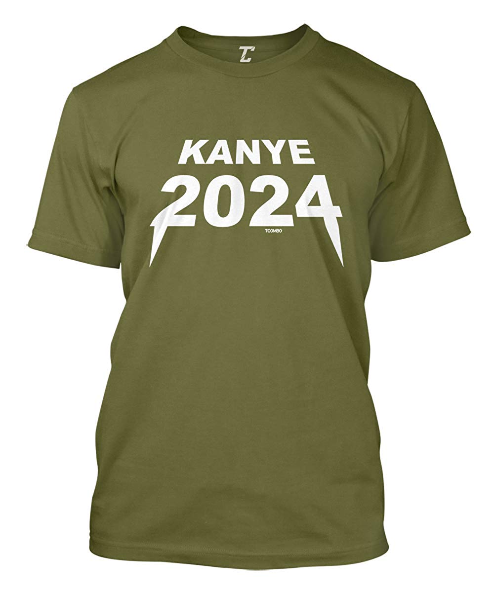 Kanye 2024 Funny Election Ye Men's Olive T-Shirt