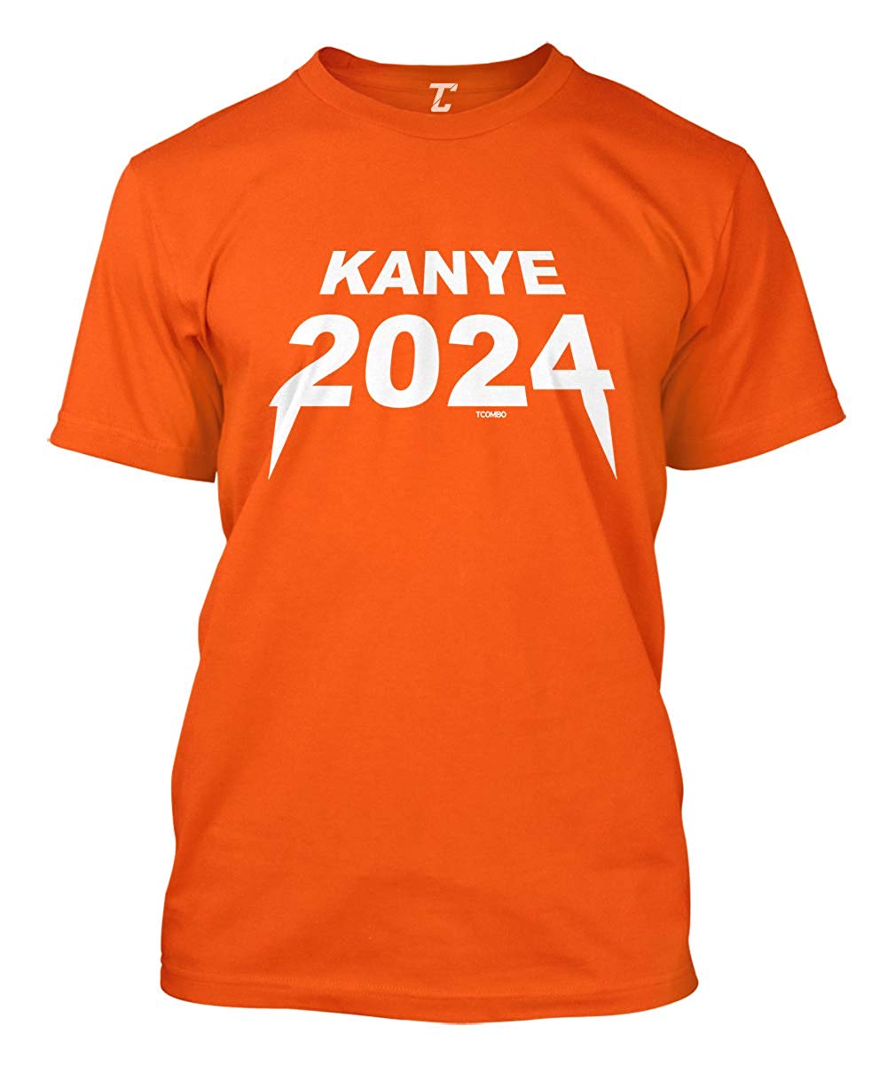 Kanye 2024 Funny Election Ye Men's Orange T-Shirt