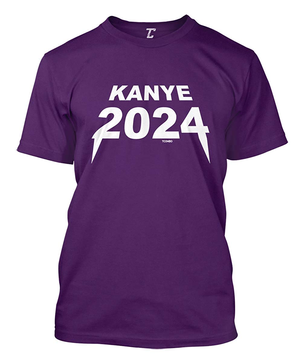 Kanye 2024 Funny Election Ye Men's Purple T-Shirt