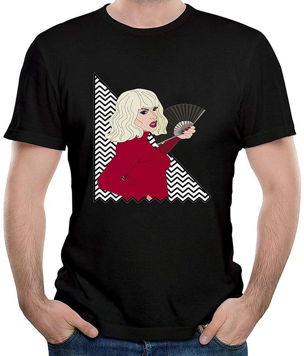 Katya Zamolodchikova Men's Casual Short Sleeve Black T-Shirt