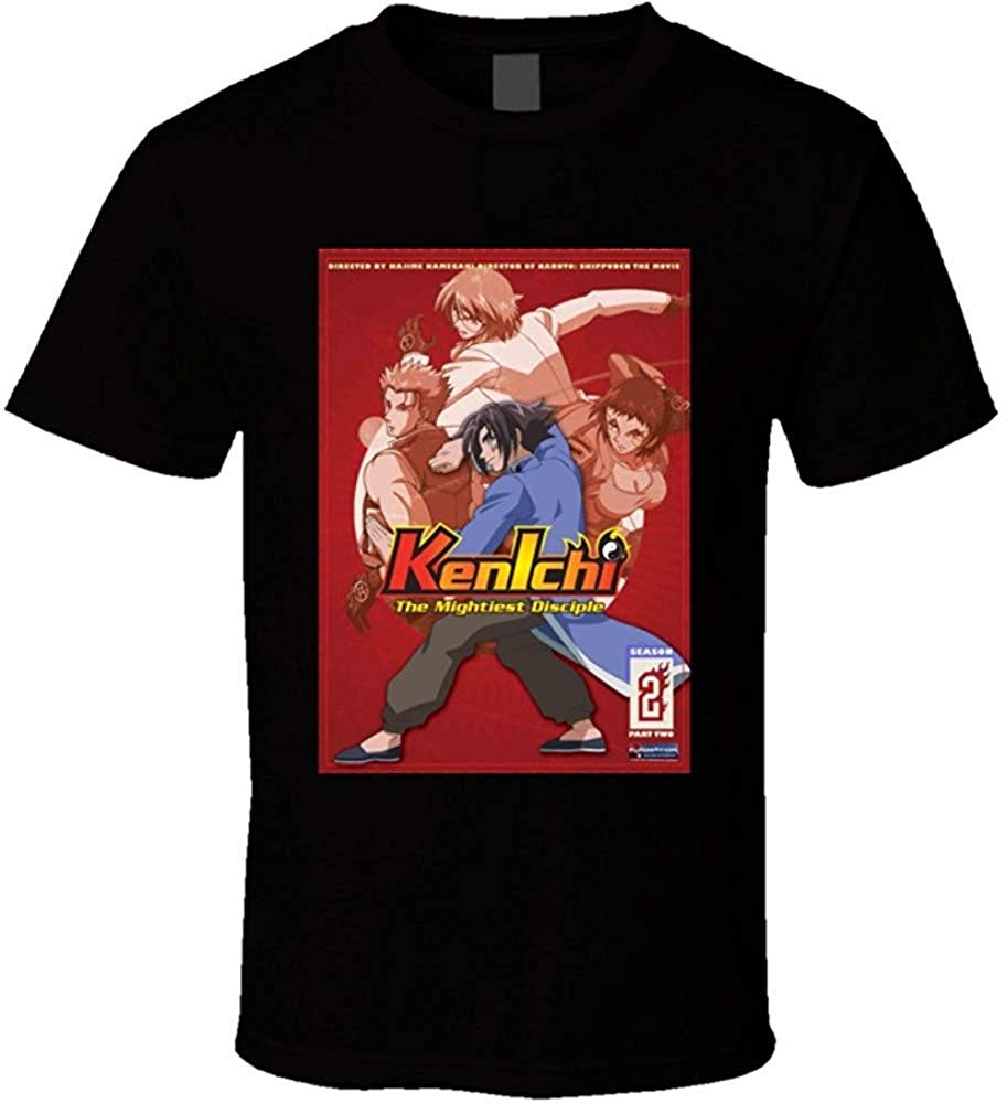 Kenichi The Mightiest Disciple Anime Mens Print Short Sleeve Cool Natural T-Shirt