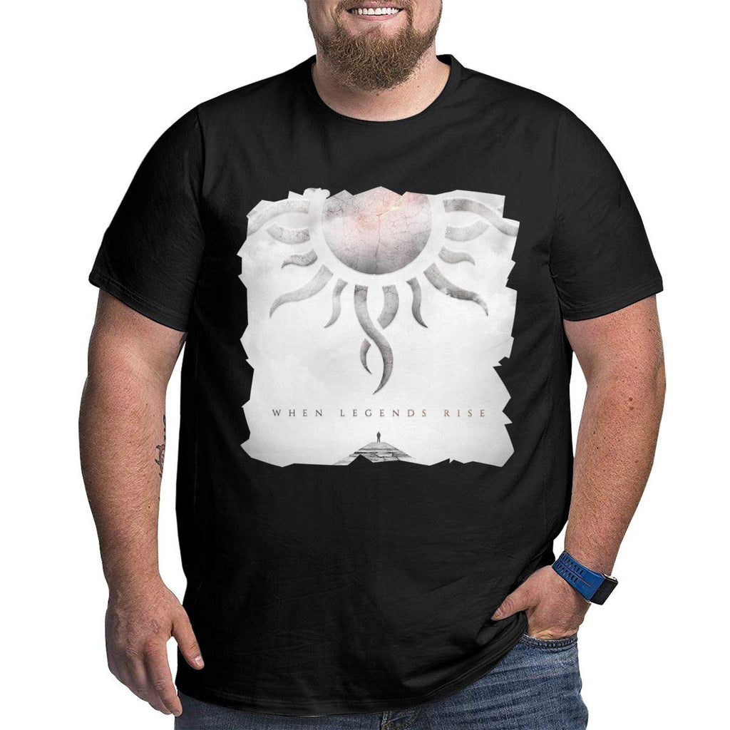 KennedyF Mens Godsmack When Legends Rise Big Size Cotton black T-Shirt