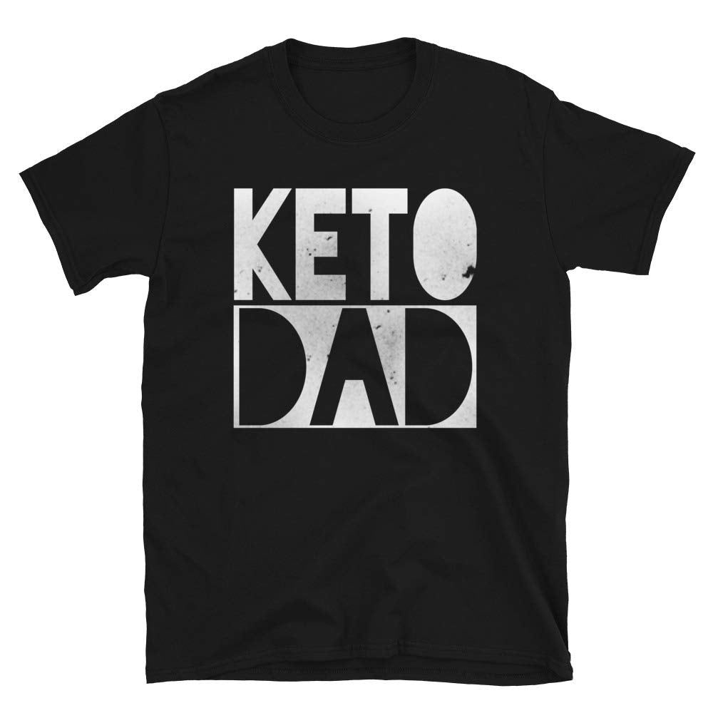 Keto Dad Ketogenic Low Carb Diet Ketosis Black T-Shirt