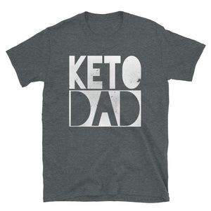 Keto Dad Ketogenic Low Carb Diet Ketosis Dark Heather T-Shirt
