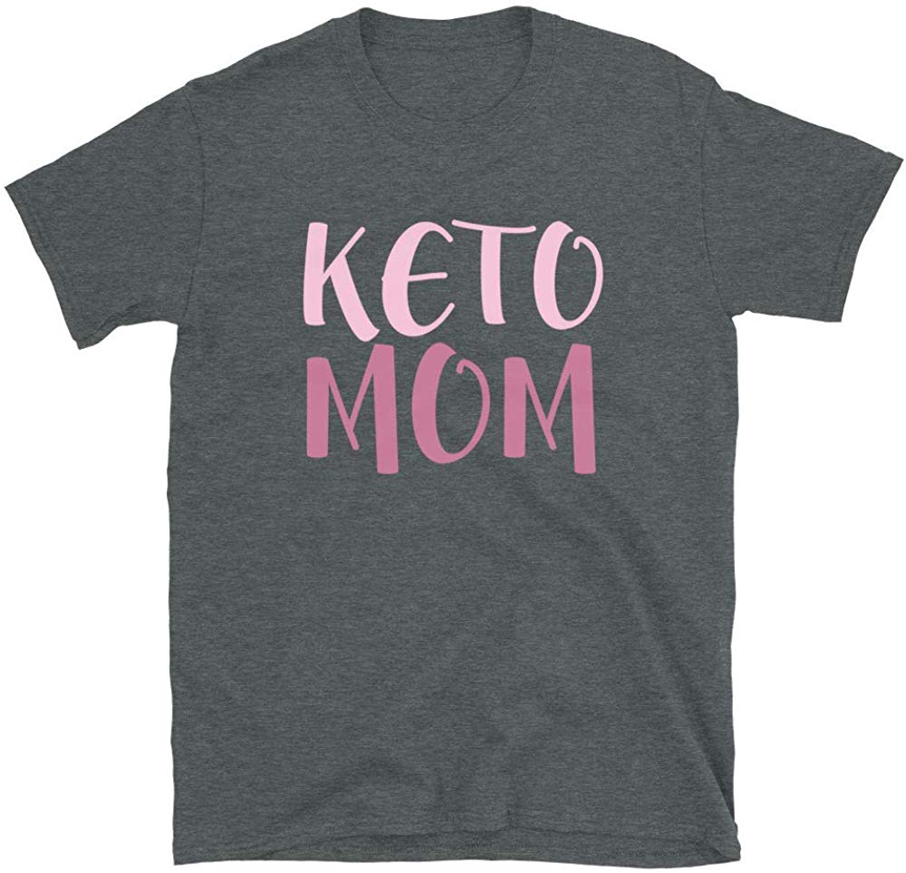 Keto Mom Ketogenic Low Carb Diet Ketosis Dark Heather T-Shirt