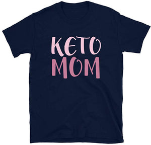 Keto Mom Ketogenic Low Carb Diet Ketosis Navy T-Shirt