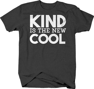Kind is The New Cool Bold Uplifting Positivity Friendly Caringfor Men Gray T-Shirt