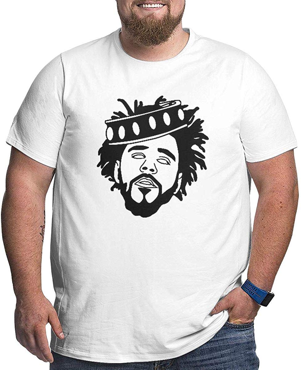 King J-Co-le Comfortable Stretch Men Size Short Sleeve Round Neck Natural T-Shirt