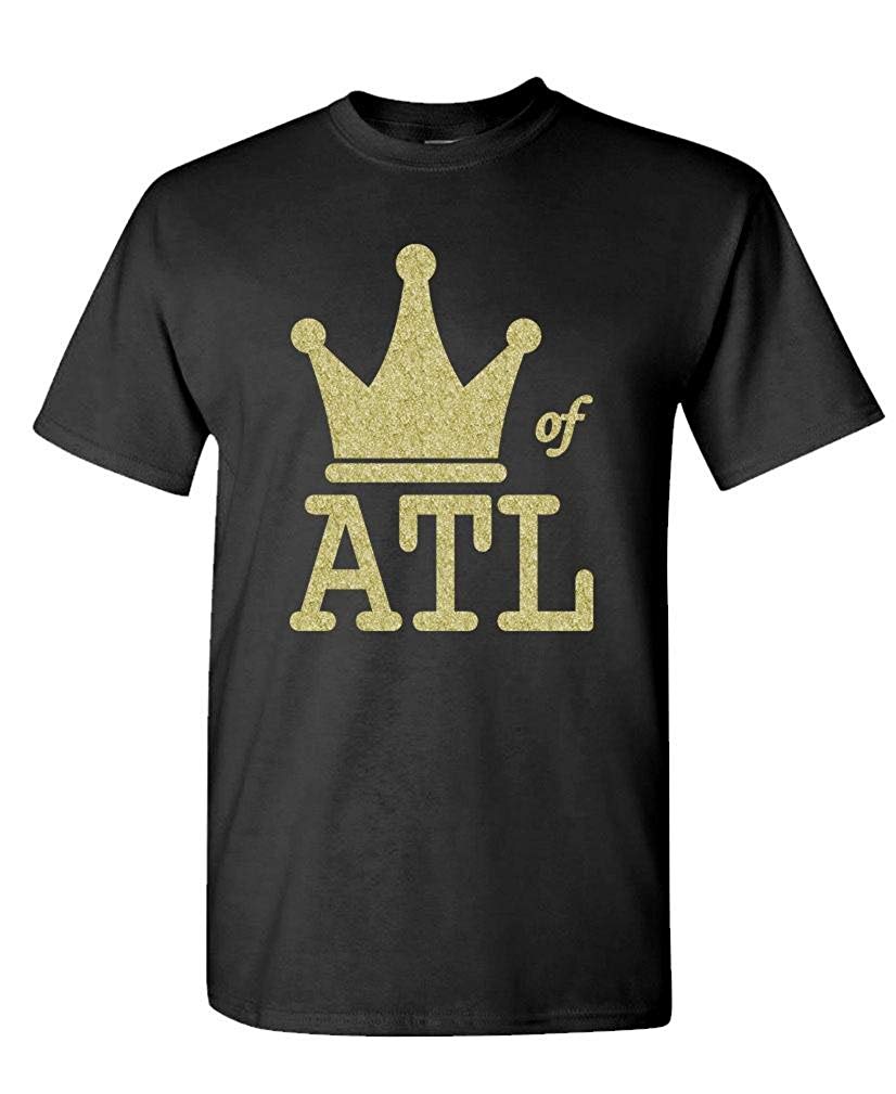 King of Atlanta Mens Cotton USA Made black T-Shirt