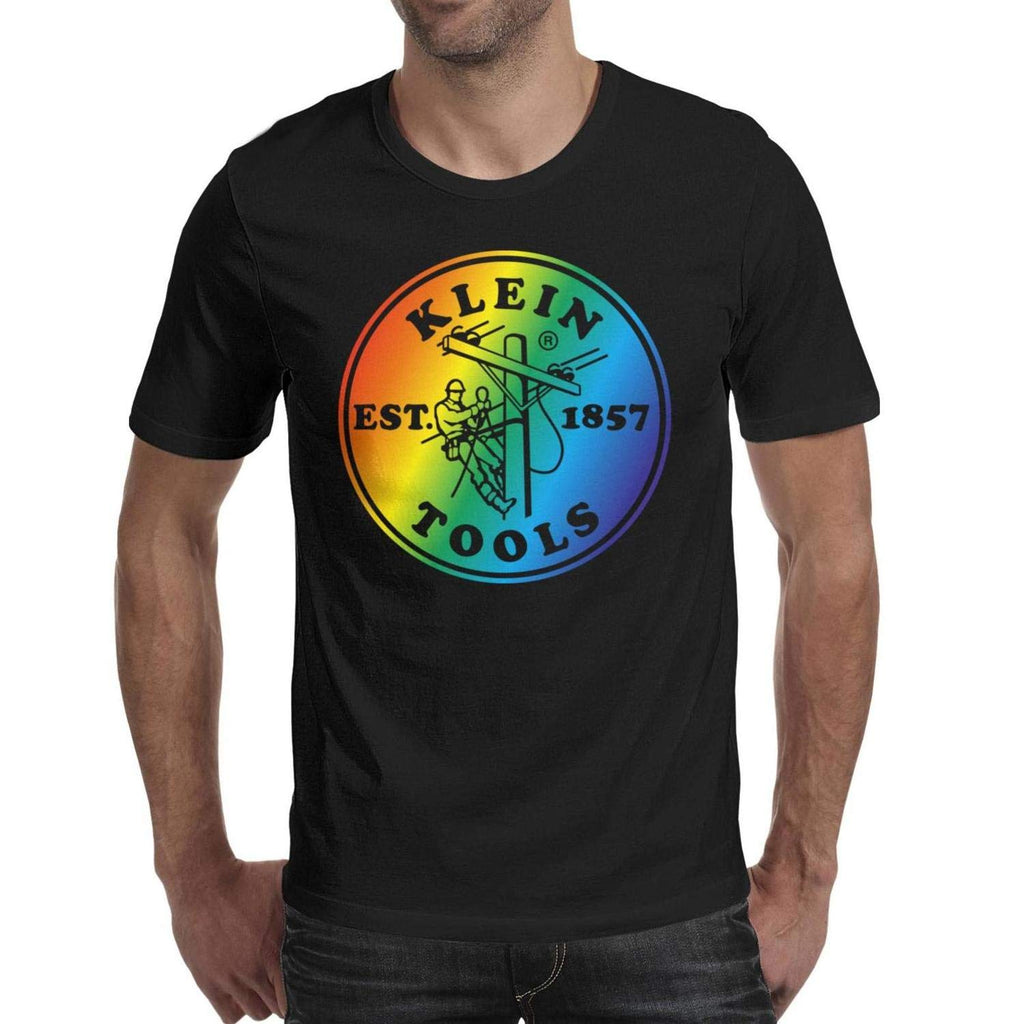 Klein-and-Tools Mens Short Sleeve Pretty Golf Black-102 T-Shirt
