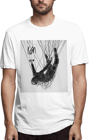 Ko-rn Men's Basic Short Sleeve white T-Shirt