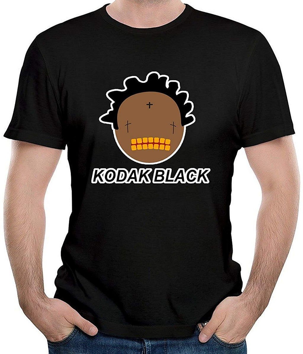 Kodak Logo Men's Casual Short Sleeve Black T-Shirt