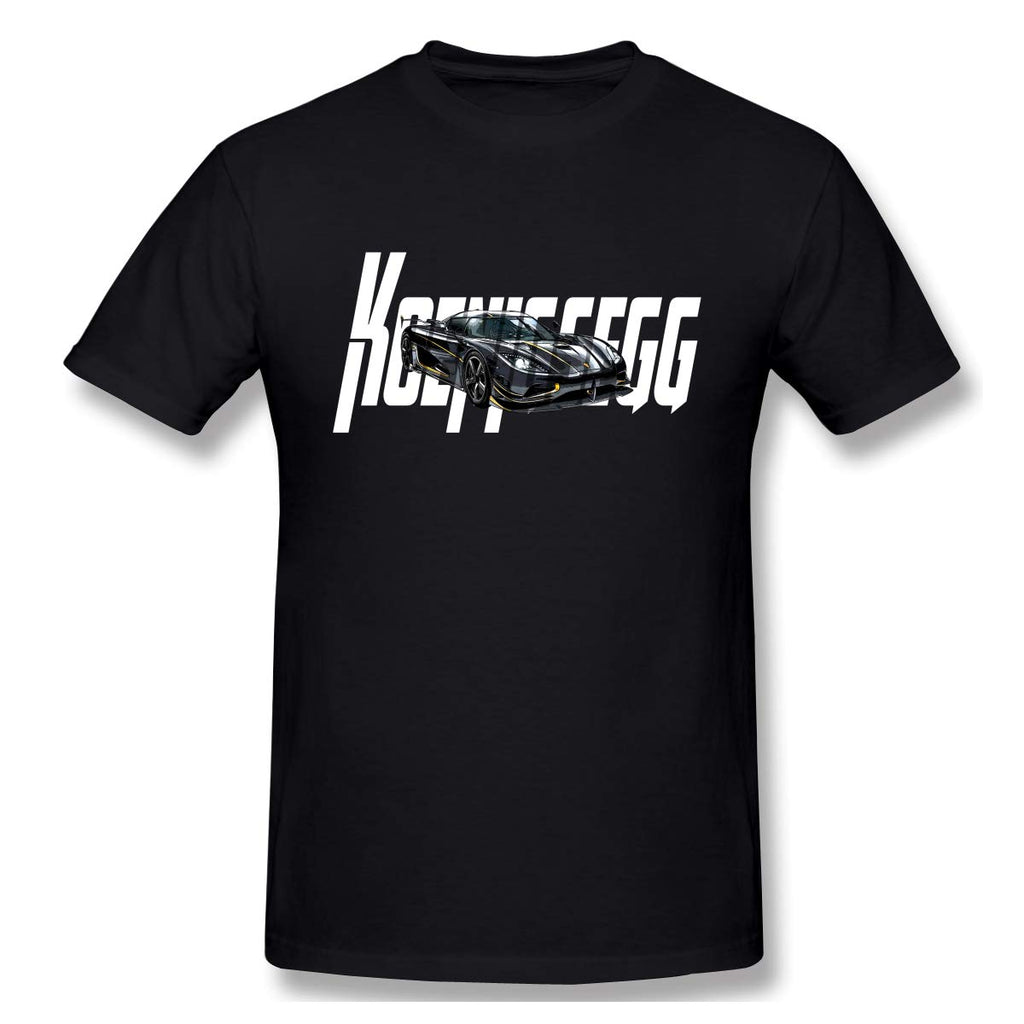 Koeni-gsegg-1 Sof Short Sleevefor Mens Travel Gym Black T-Shirt