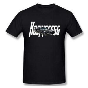 Koeni-gsegg-1 Sof Short Sleevefor Mens Travel Gym Black T-Shirt