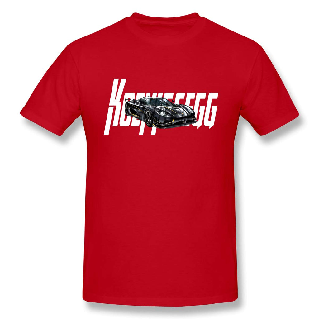 Koeni-gsegg-1 Sof Short Sleevefor Mens Travel Gym Red T-Shirt