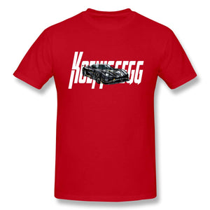 Koeni-gsegg-1 Sof Short Sleevefor Mens Travel Gym Red T-Shirt