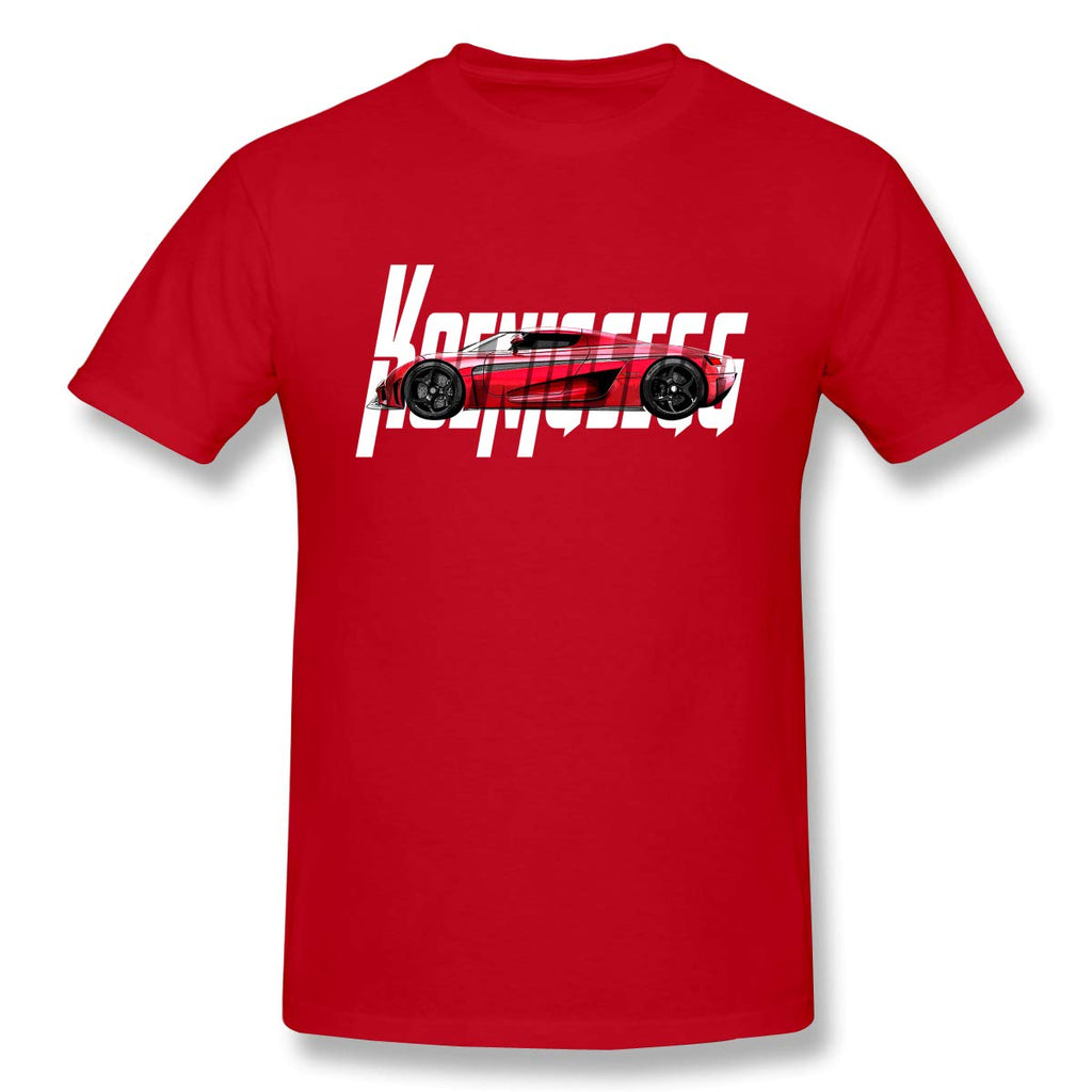 Koeni-gsegg-4 Spor Short Sleevefor Mens Travel Gym Red T-Shirt