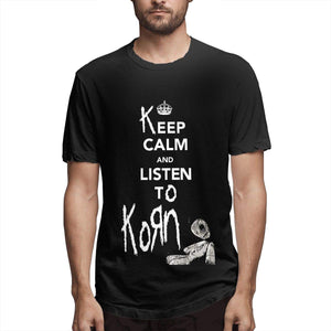 Korn Band Men's Cotton Short Sleeve black T-Shirt