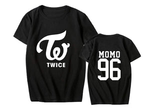 Kpop Twice Concert Unisex Momo Tzuyu Dahyun Z-black Momo T-Shirt