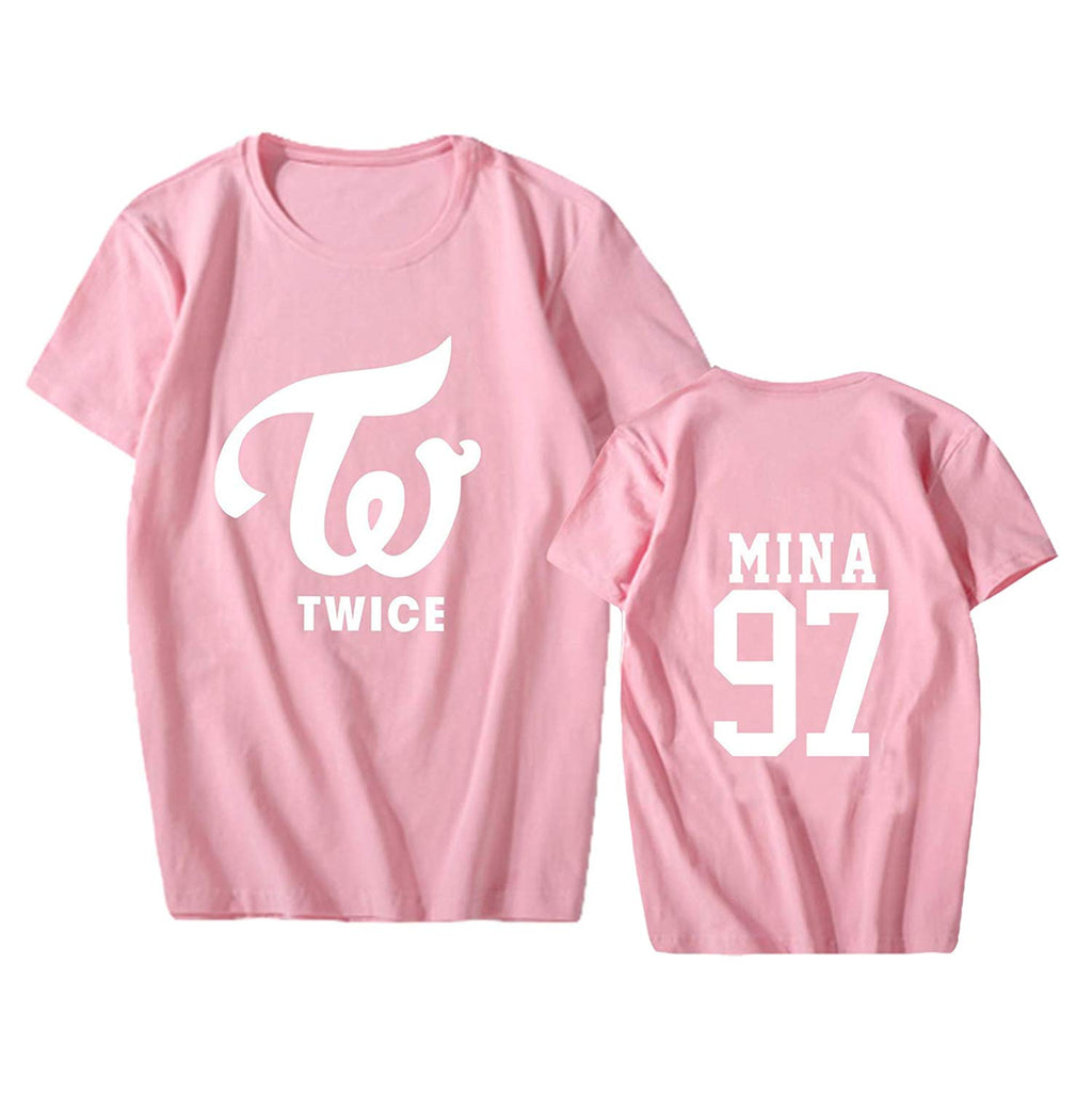 Kpop Twice Concert Unisex Momo Tzuyu Dahyun Z-pink Mina T-Shirt