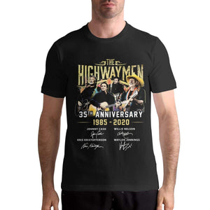 Kris Kristofferson Men's Cotton Short Sleeve Fashion Round Neck Black T-Shirt