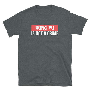 Kung Fu is not a Crime Martial Arts Dark Heather T-Shirt