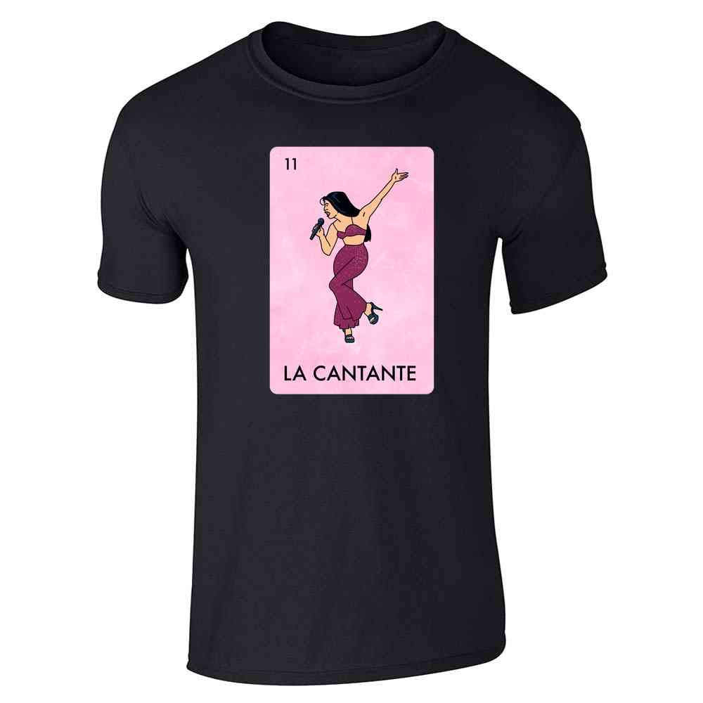La Cantante Singer Mexican Lottery Funny Parody Tejano Music Graphicfor Men Black T-Shirt