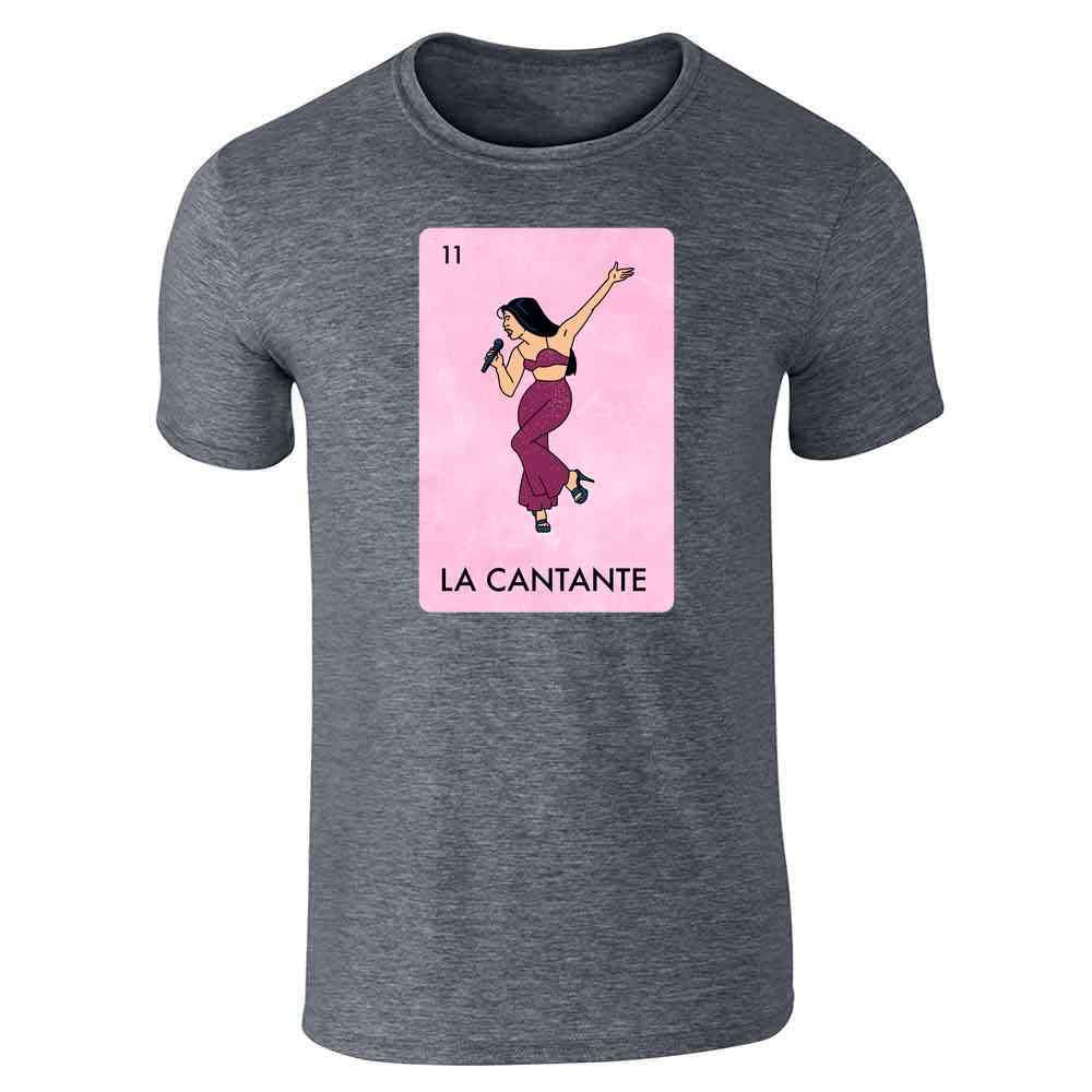 La Cantante Singer Mexican Lottery Funny Parody Tejano Music Graphicfor Men Dark Heather Gray T-Shirt