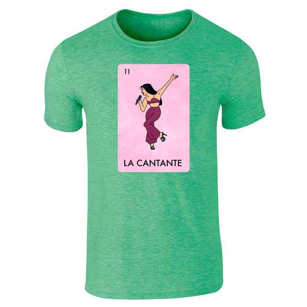 La Cantante Singer Mexican Lottery Funny Parody Tejano Music Graphicfor Men Heather Irish Green T-Shirt