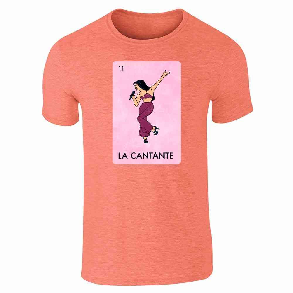La Cantante Singer Mexican Lottery Funny Parody Tejano Music Graphicfor Men Heather Orange T-Shirt