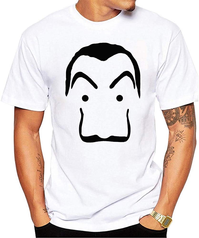La Casa de Papel Man's Casual Street Style Printed Top(Style 3) style05 T-Shirt