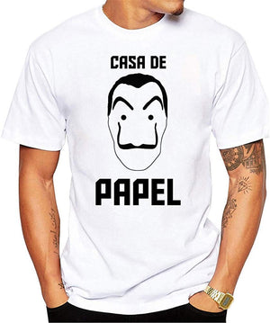 La Casa de Papel Man's Casual Street Style Printed Top(Style 3) style10 T-Shirt