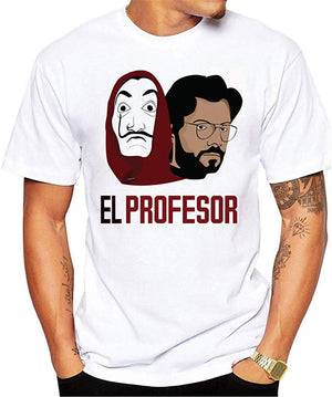La Casa de Papel Man's Casual Street Style Printed Top(Style 3) style15 T-Shirt