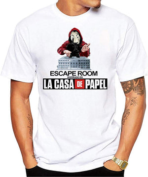 La Casa de Papel Man's Casual Street Style Printed Top(Style 3) style16 T-Shirt
