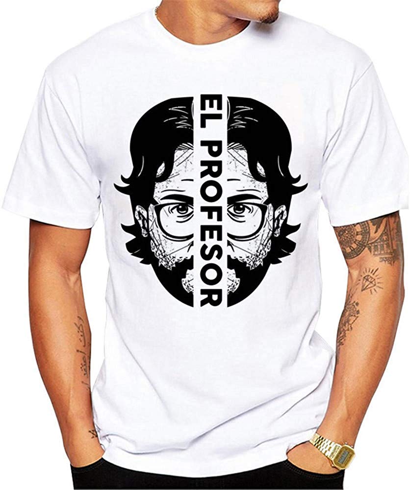 La Casa de Papel Man's Casual Street Style Printed Top(Style 3) style28 T-Shirt