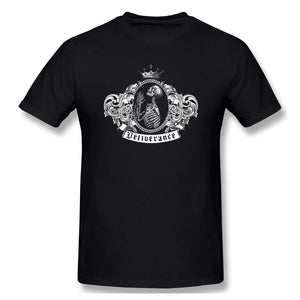 Label Man's New Short Sleeve Basic Cotton Black T-Shirt