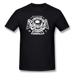Label Mens New Short Sleeve Basic Cotton Black T-Shirt